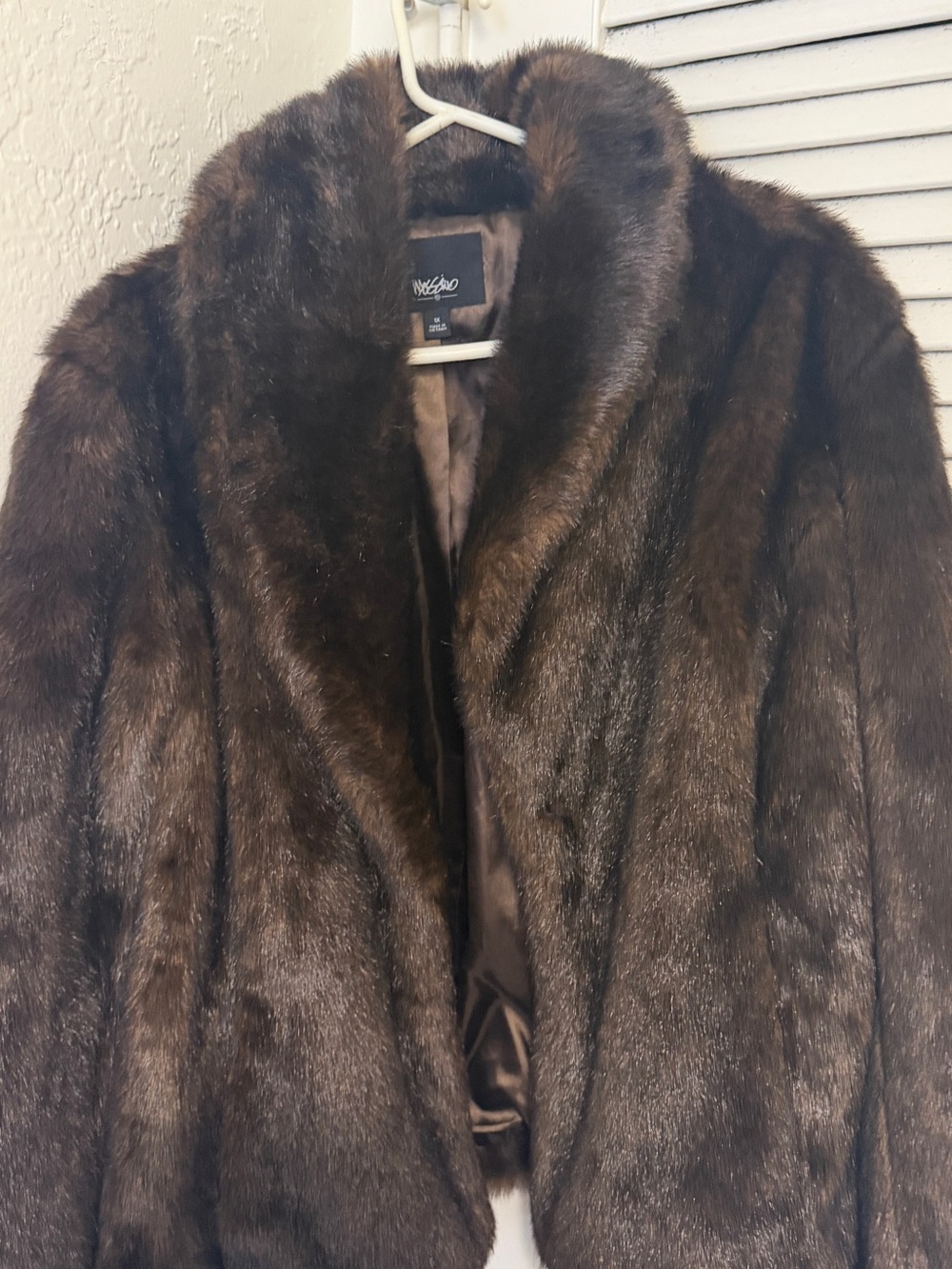 Soft Brown Faux Fur Teddy Jacket - Women's Coat